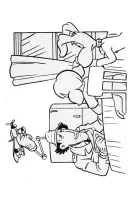Inspector gadget kleurplaat 4